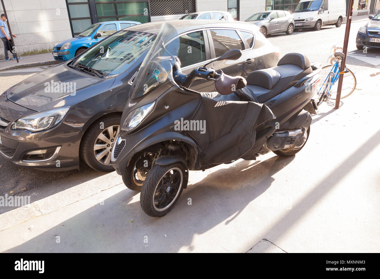 Piaggio MP3 three wheeled scooter, Paris , France, Europe Stock Photo -  Alamy