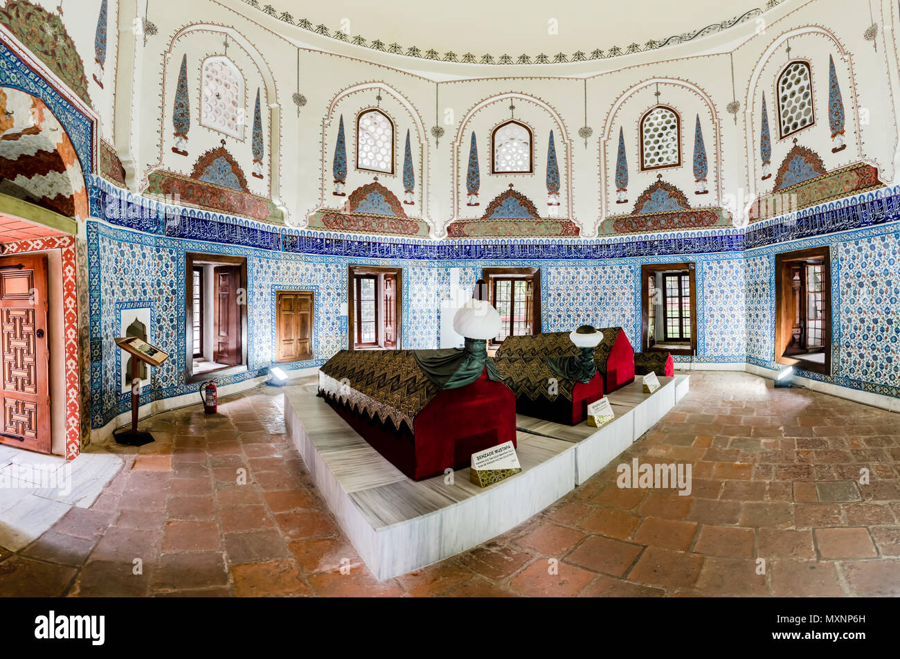 Interior View Of Prince Mustafa Tomb mausoleum At Muradiye Complex Or 
