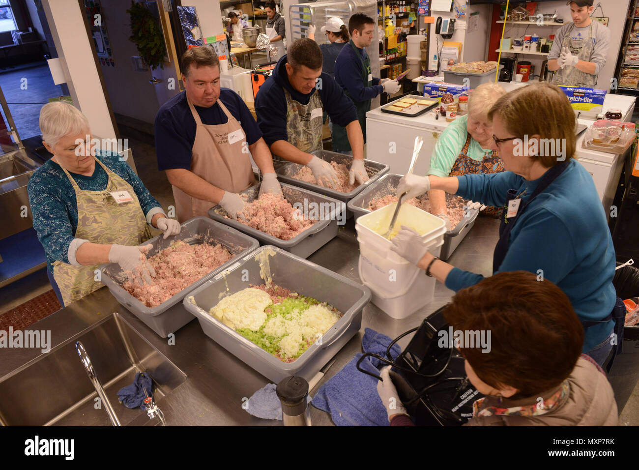 Downtown soup kitchen hope center hires stock photography and images