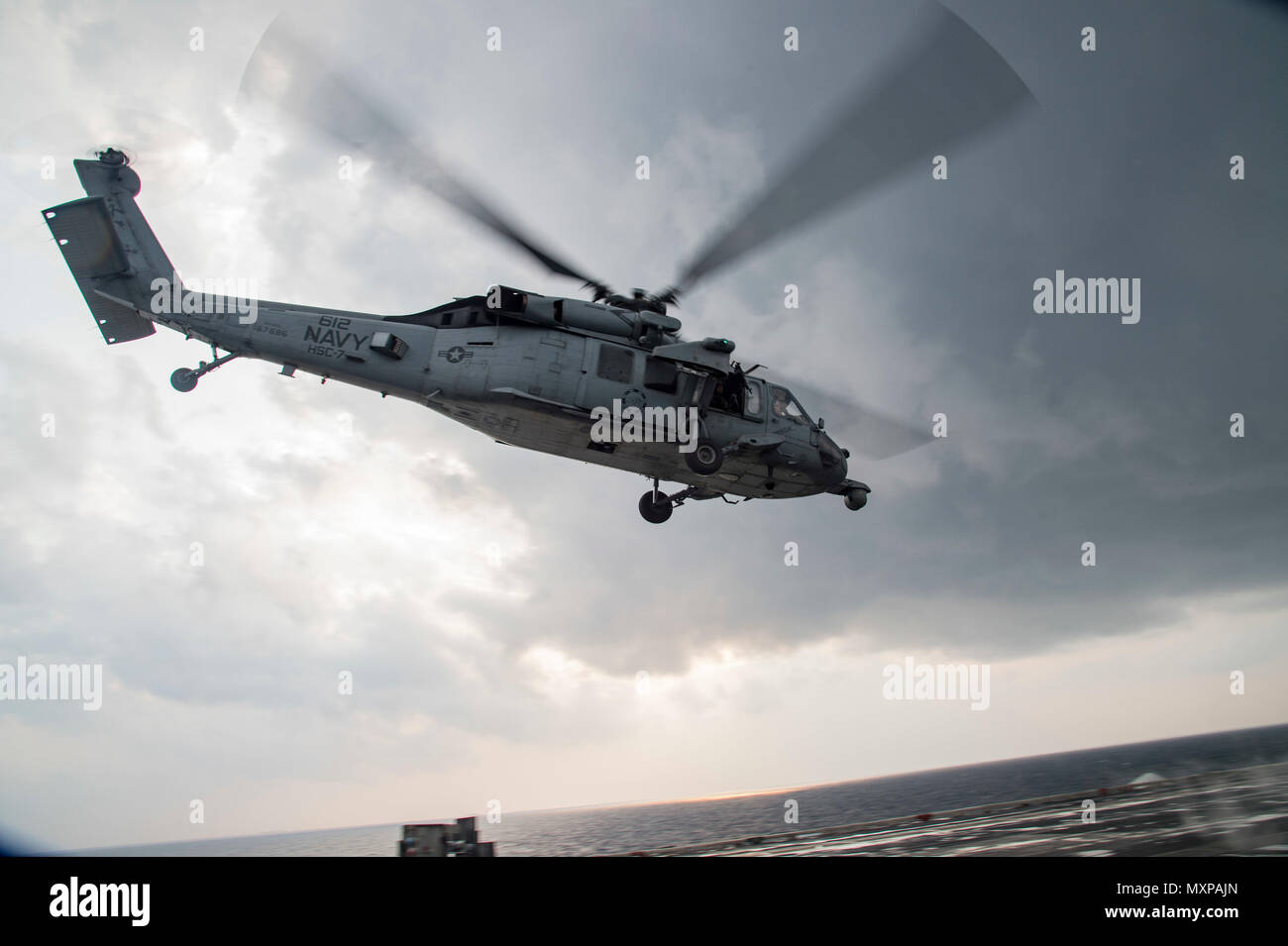 161124-N-QI061-486 ARABIAN GULF (Nov. 24, 2016) An MH-60S Sea Hawk ...