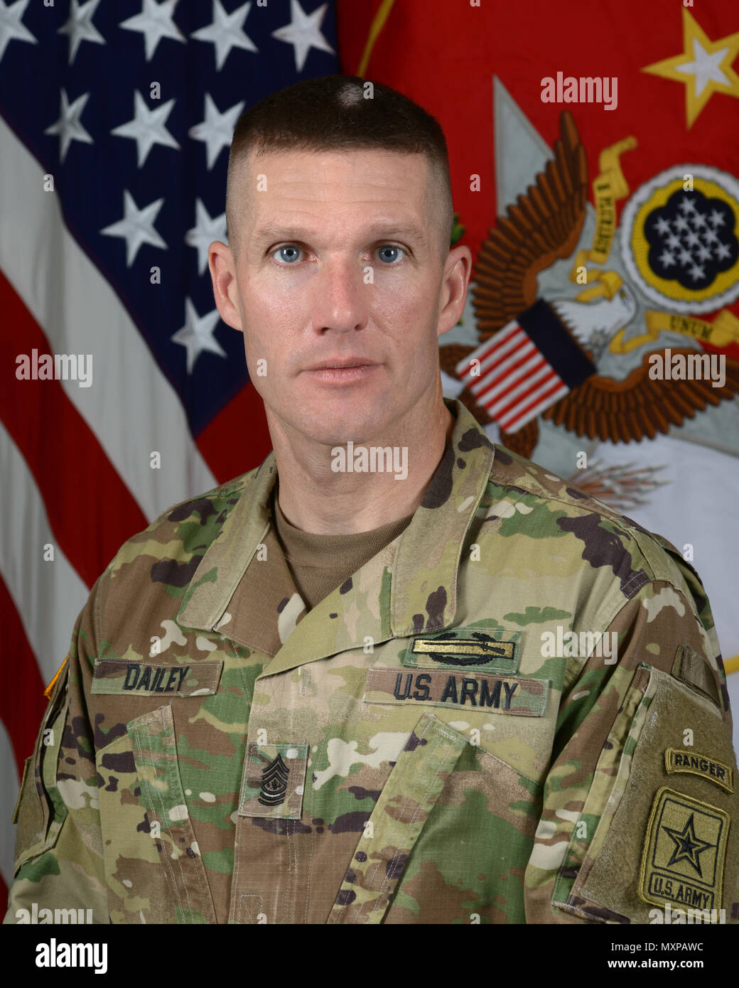 Daniel A. Dailey, the 15th Sergeant Major of the Army, poses for his ...