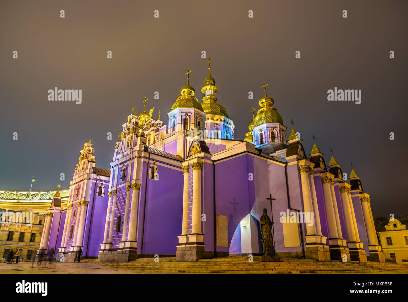 St. Michael's Golden-Domed Monastery in Kiev, Ukraine Stock Photo