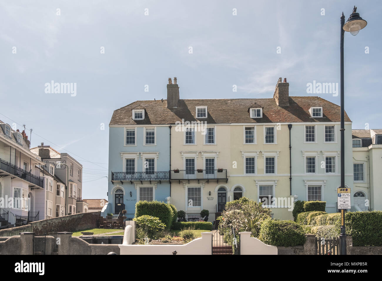 Houses, Marine Parade, Herne Bay Kent UK Stock Photo Alamy