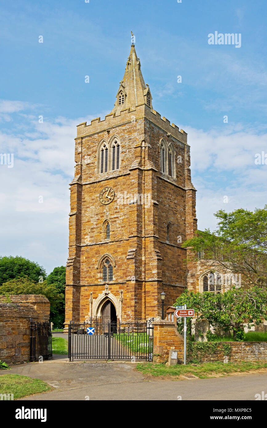 St Andrew's Church, Lyddington, Rutland, England UK Stock Photo