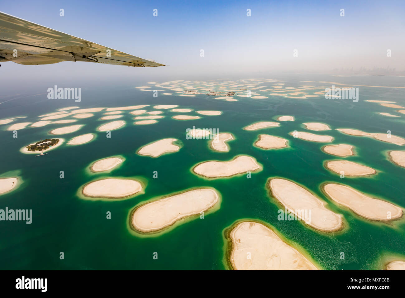 Dubai palm islands aerial hi-res stock photography and images - Alamy
