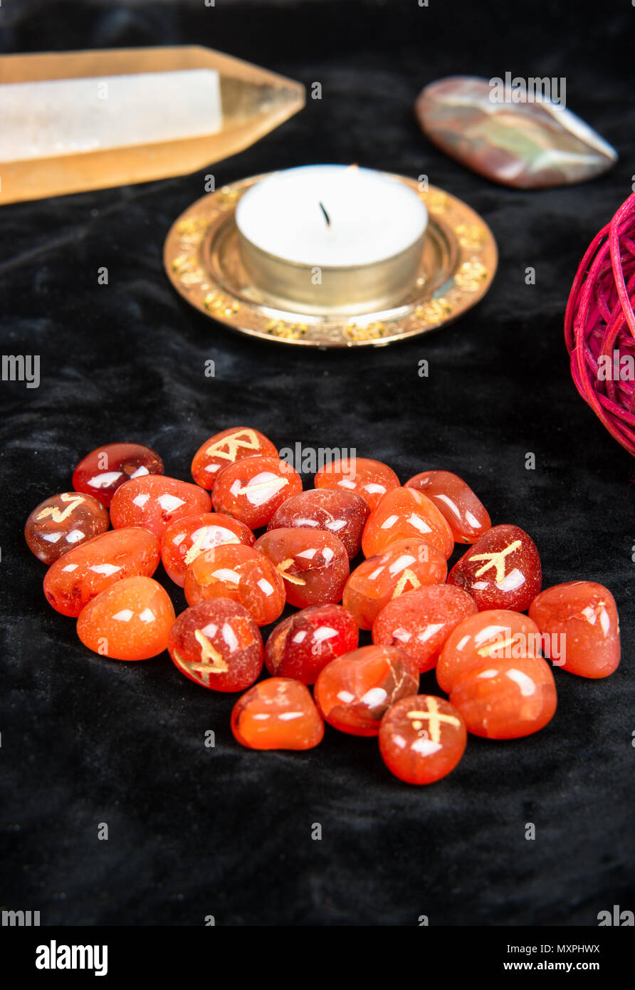 Runes candle hi-res stock photography and images - Alamy