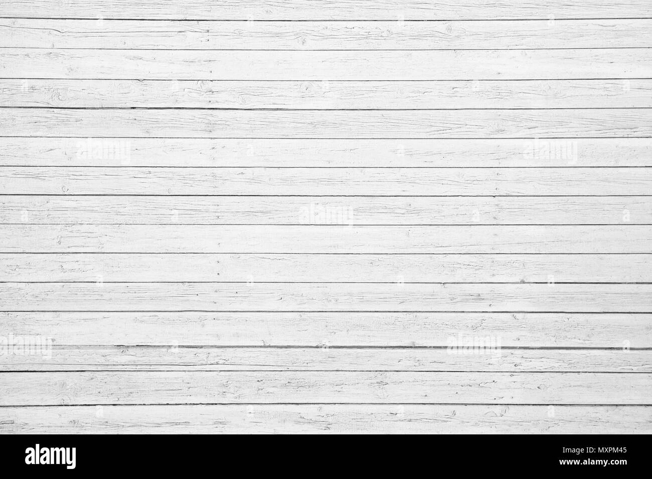 Wooden wall with horizontal planks. Close up of an old wooden fence panels Stock Photo