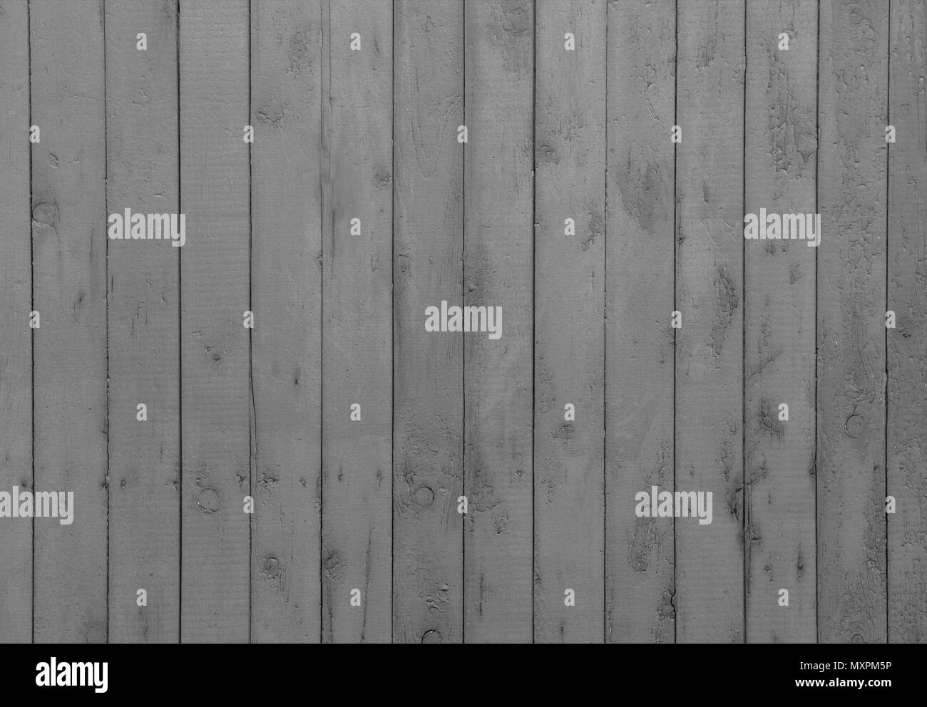 Wooden wall with vertical planks. Close up of an old wooden fence panels Stock Photo