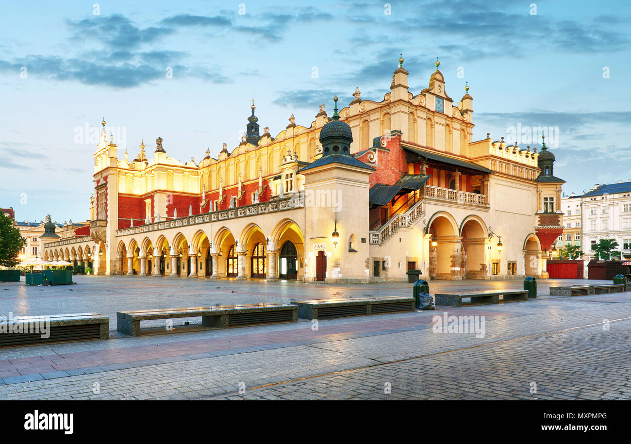Krakow Market Square, Poland Stock Photo Alamy