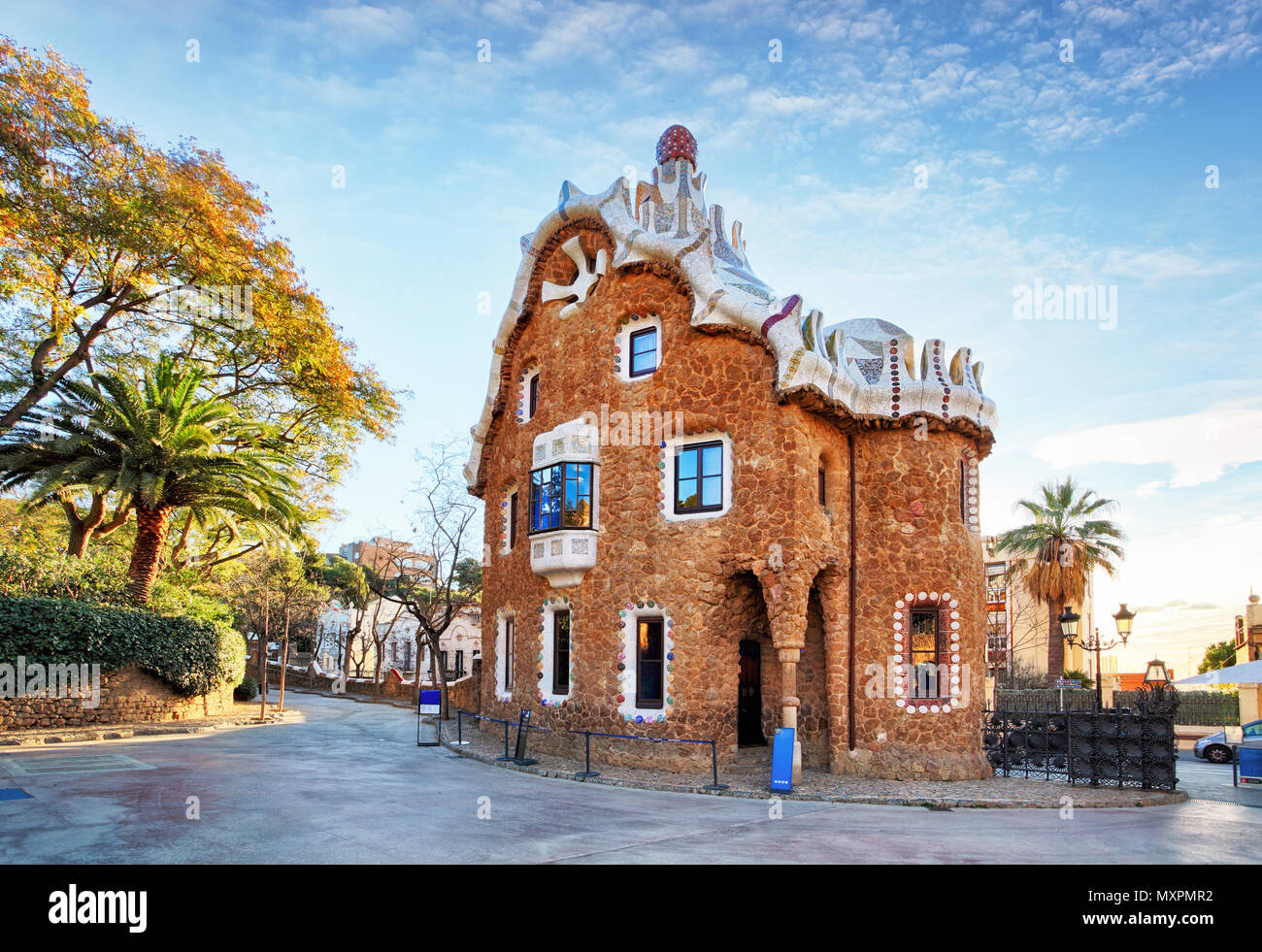 Barcelona, Park Guell, Spain - nobody Stock Photo