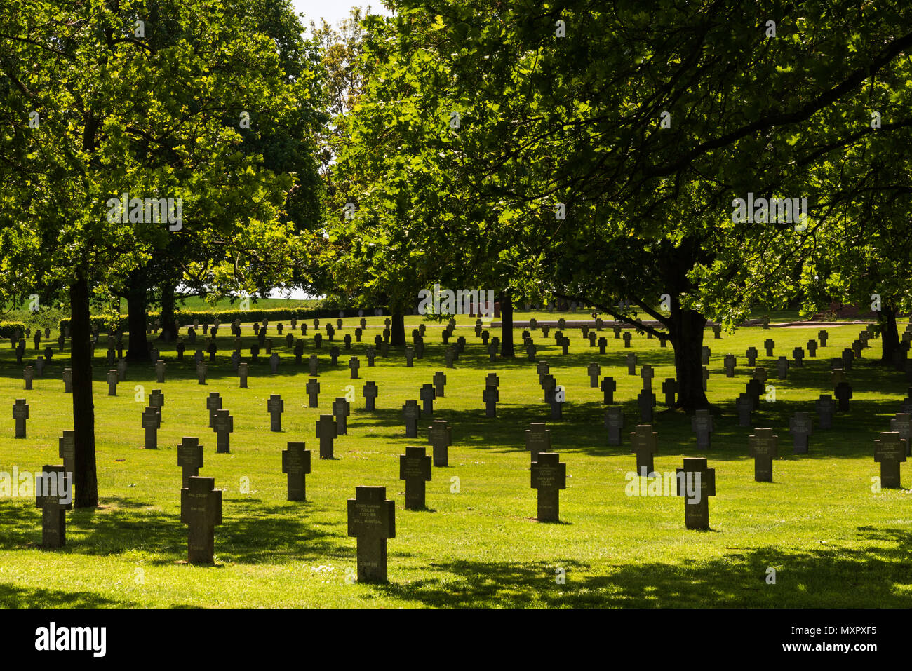 German war cemetery, Rancourt, Somme Stock Photo Alamy