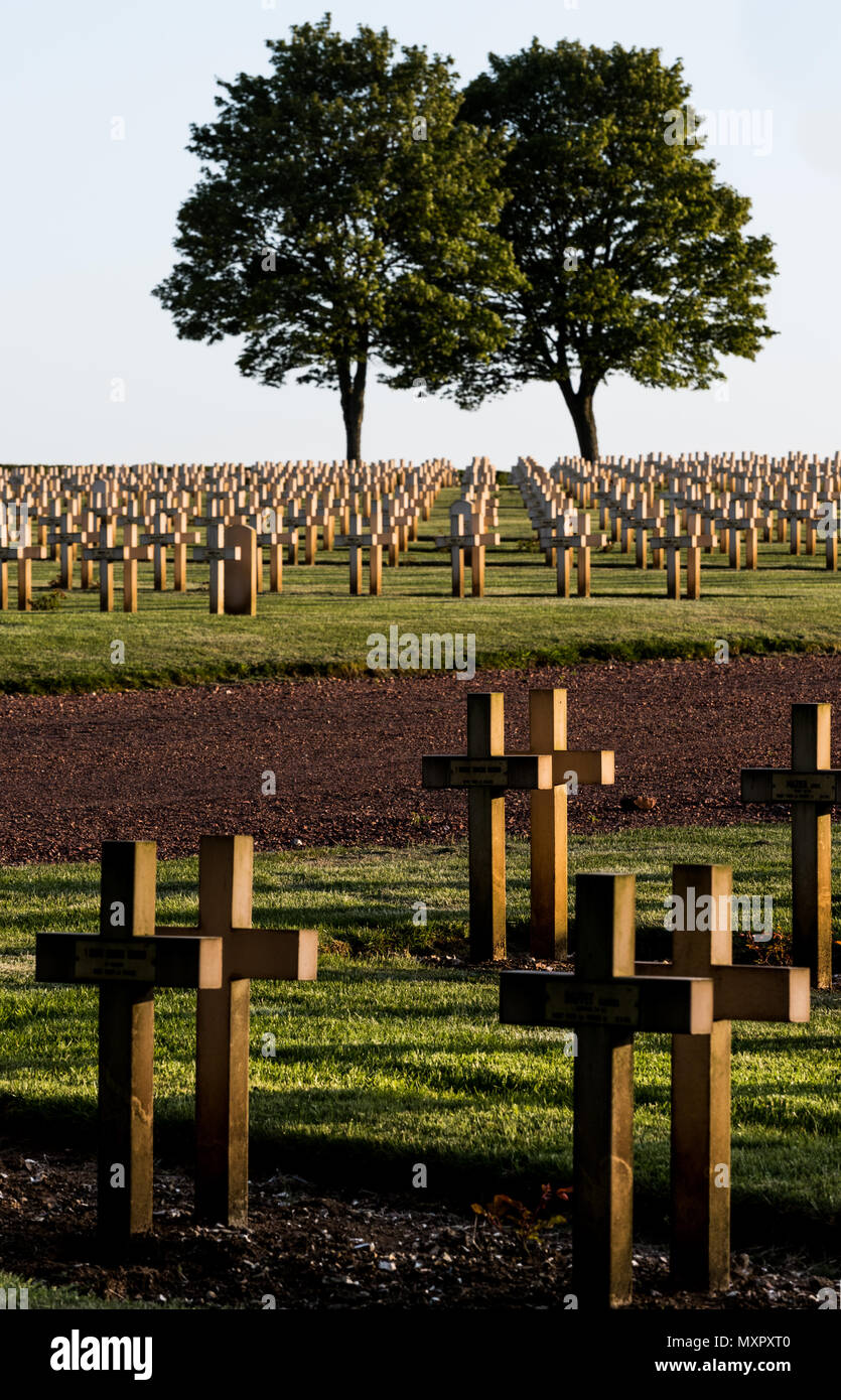 Notre Dame de Lorette French war cemetery and national memorial Stock