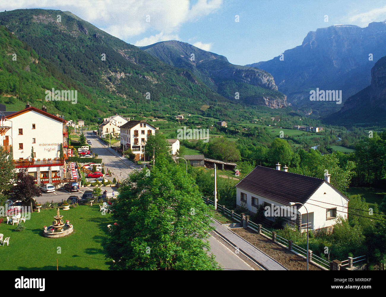 Ordesa valley. Torla, Huesca province, Aragon, Spain. Stock Photo