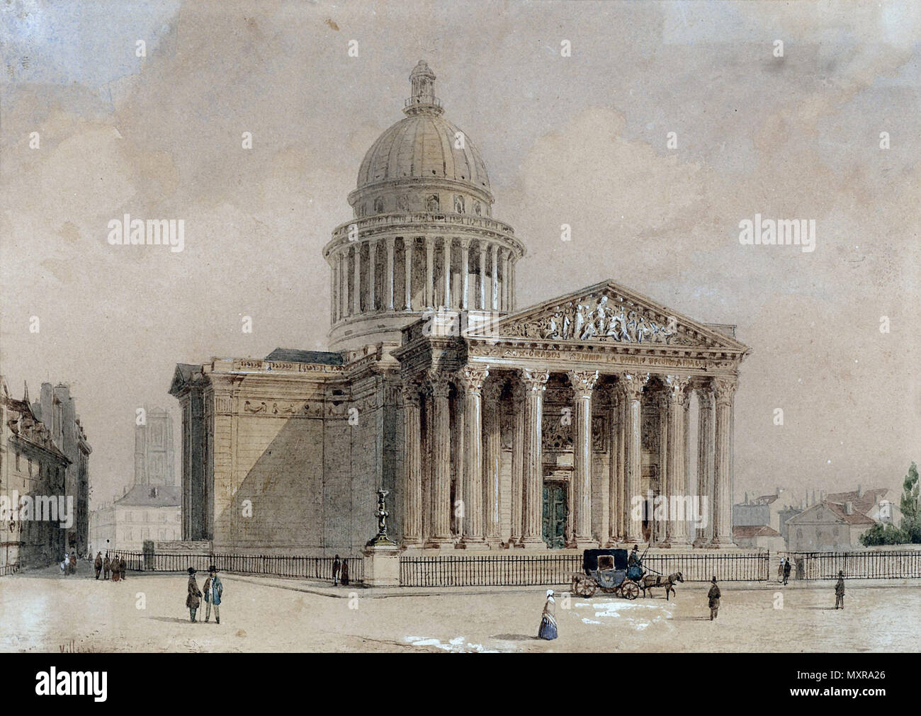 Villeret François Etienne Pantheon De Paris Stock Photo Alamy