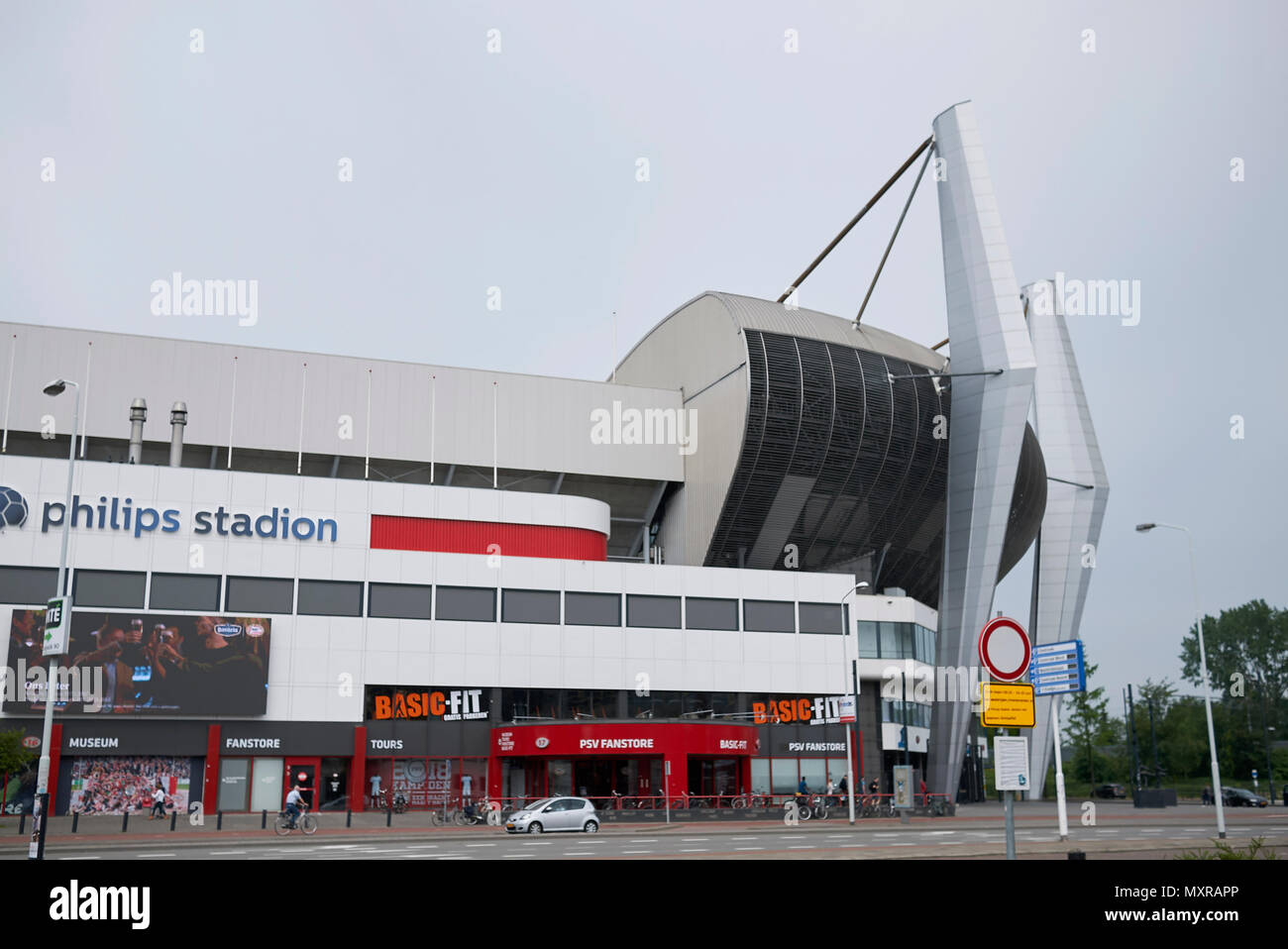 Eindhoven, Netherlands - May 16, 2018 : View of Philips stadion in Eindhoven Stock Photo