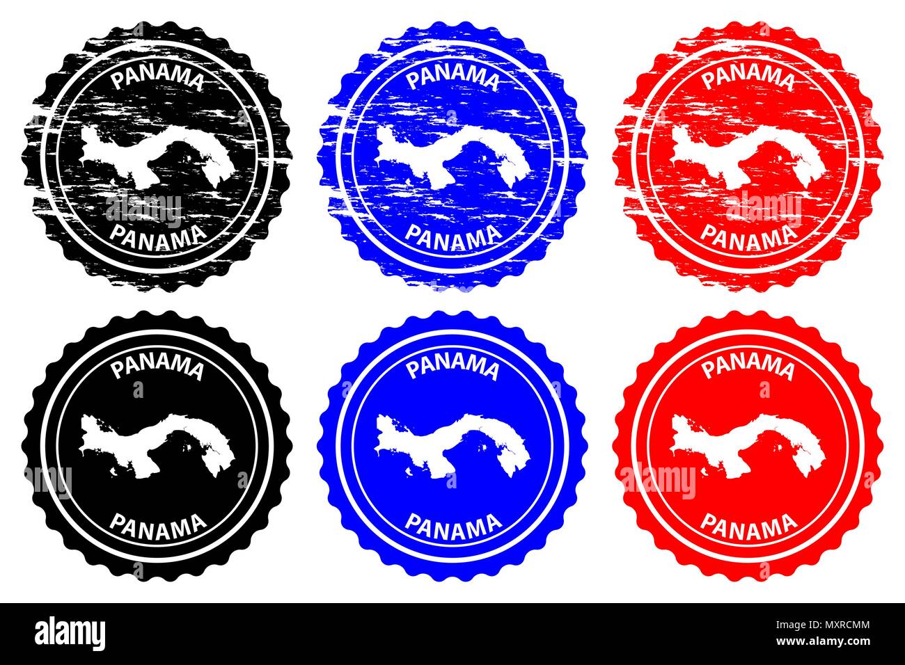 Postage stamp panama Stock Vector Images - Alamy