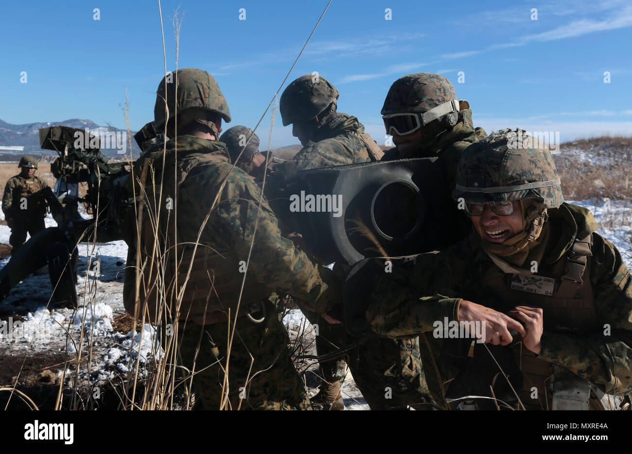 U.S. Marine Corps Pfc. Colton Wise, Gun 3, Guns Platoon, Mike Battery ...