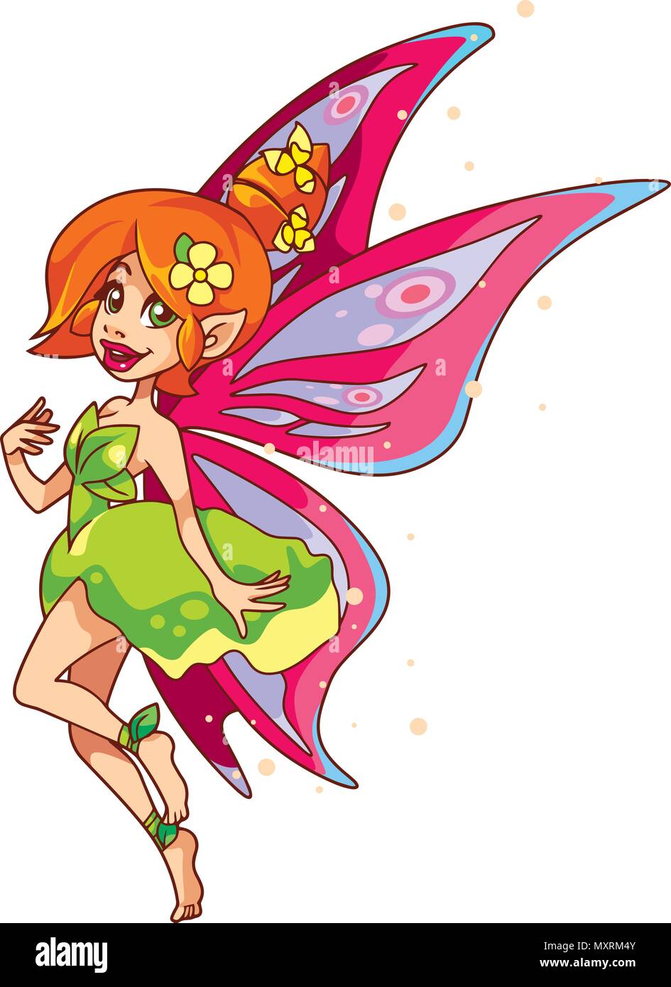 Fairy on White Stock Vector