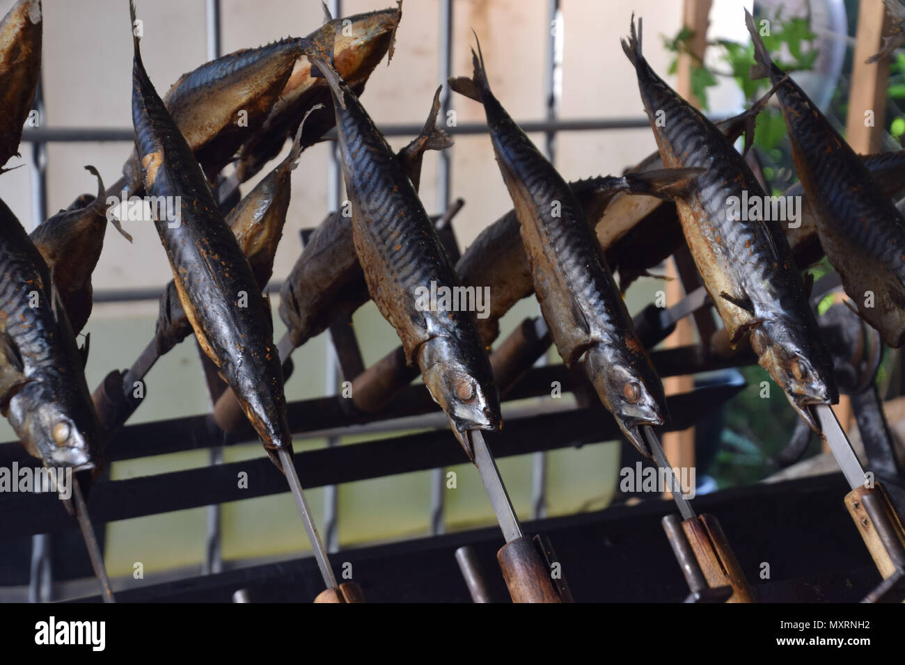 roasted atlantic mackerel Stock Photo Alamy