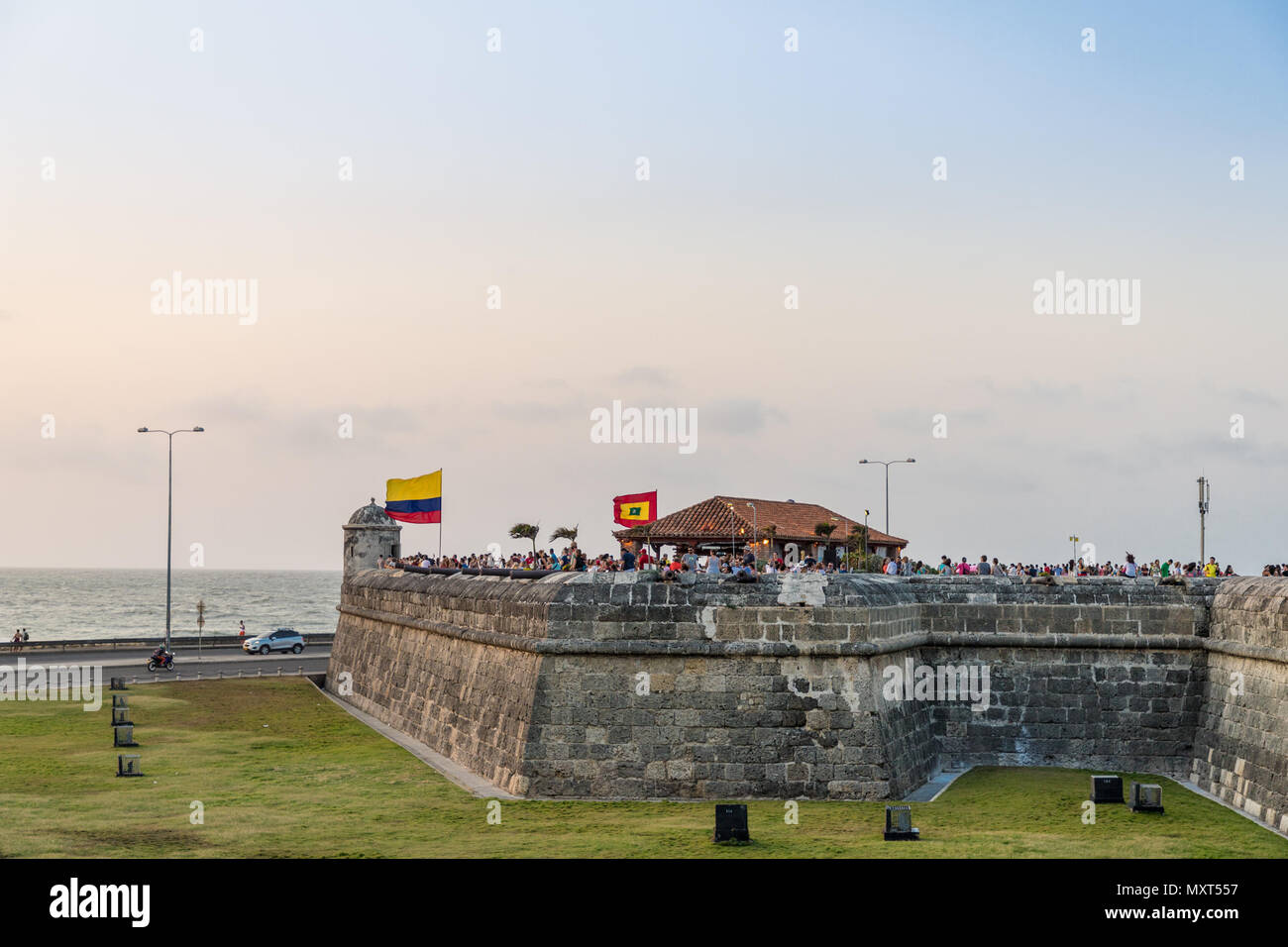 sunset viewpoint colombia Stock Photo