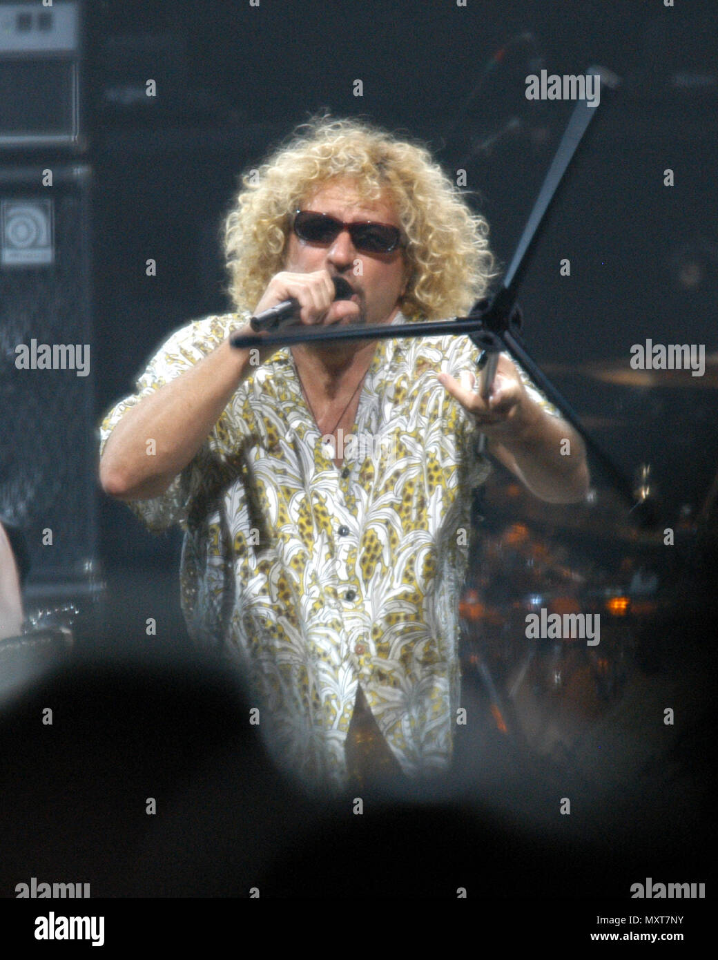 GREENSBORO, NC - June 11: Sammy Hagar performs at the first stop of the Van Halen reunion tour at Greensboro, North Carolina's Coliseum on June 11, 2004. Credit: Chris McKay / MediaPunch Stock Photo