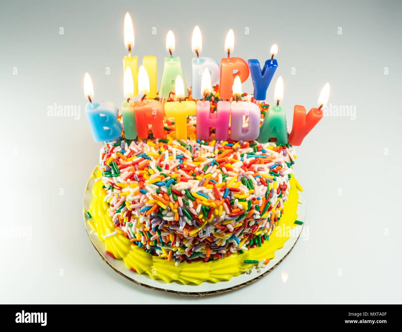 Happy Birthday Cake Stock Photo - Alamy