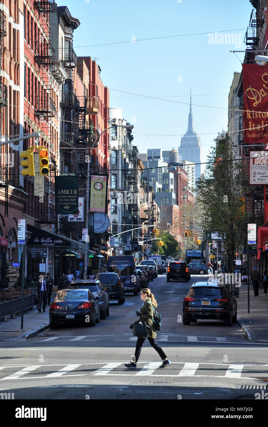 Little Italy Umbertos Clam House Manhattan New York City USA Stock Photo -  Alamy