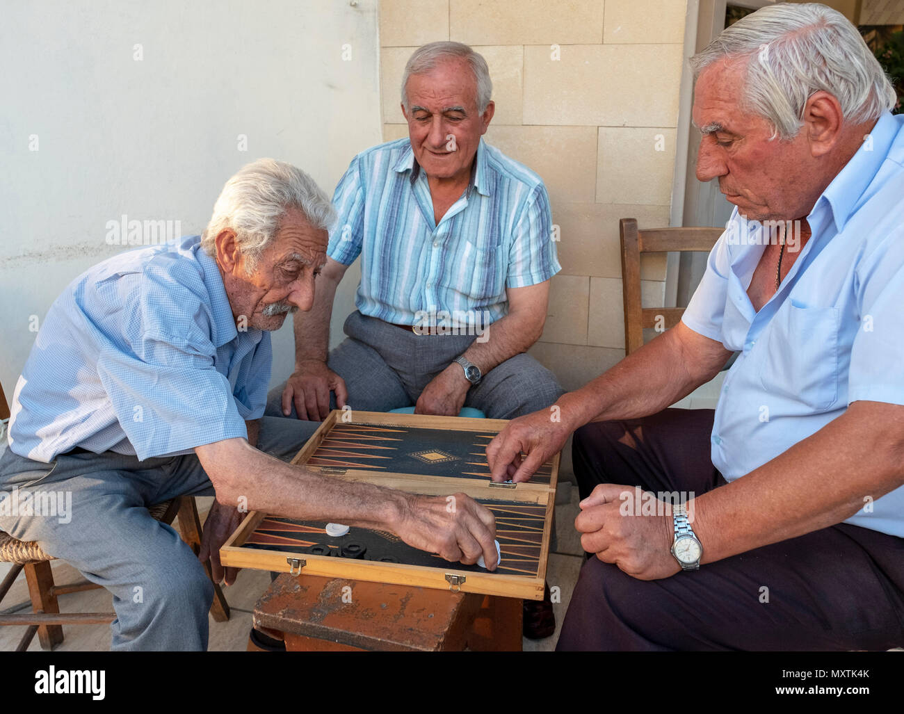 Men playing backgammon cyprus hires stock photography and images Alamy