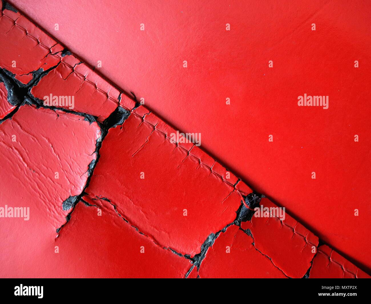 Weathered leather. Stock Photo