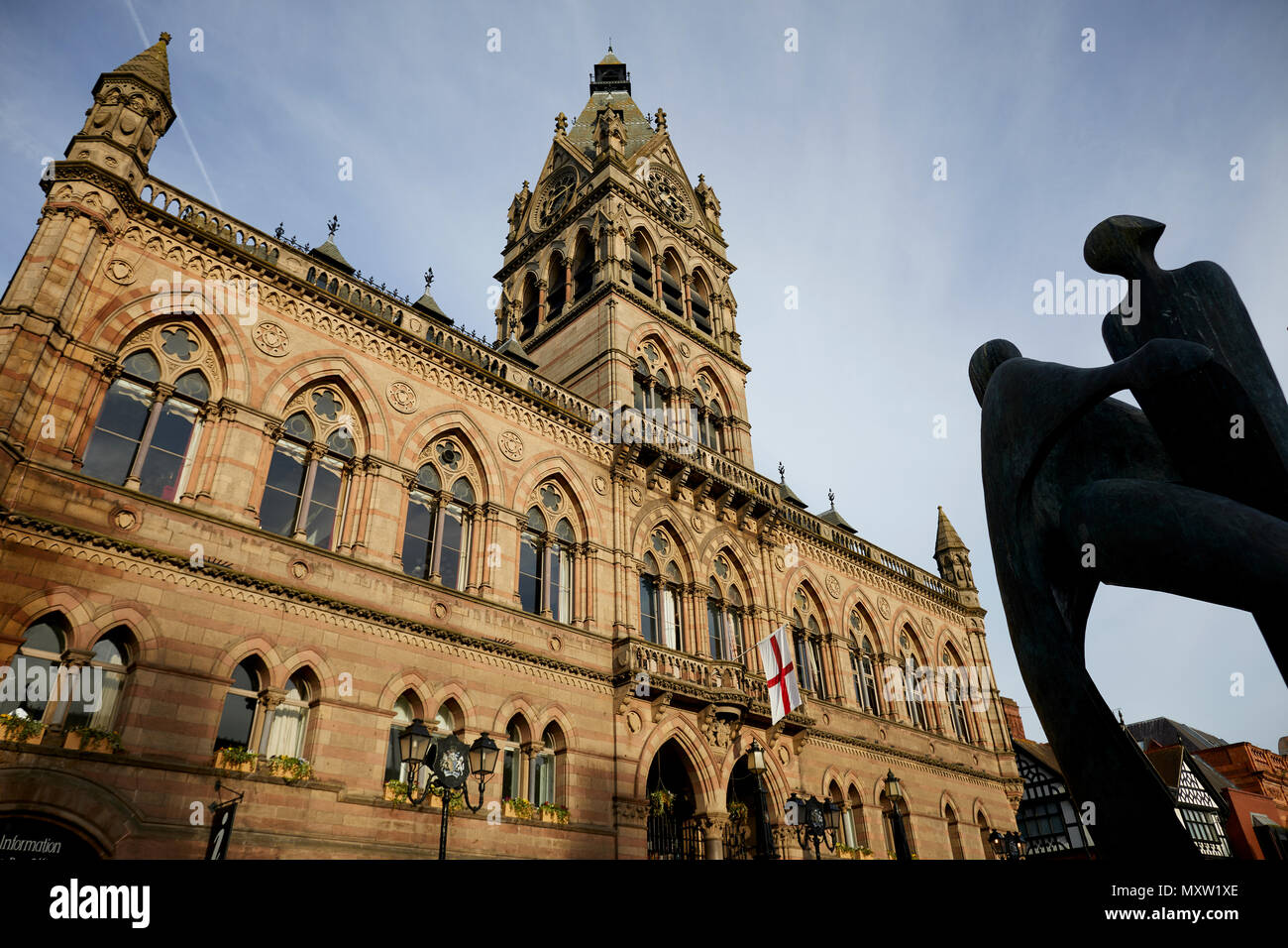 Landmark Gothic Revival Chester Town Hall Northgate Street city of