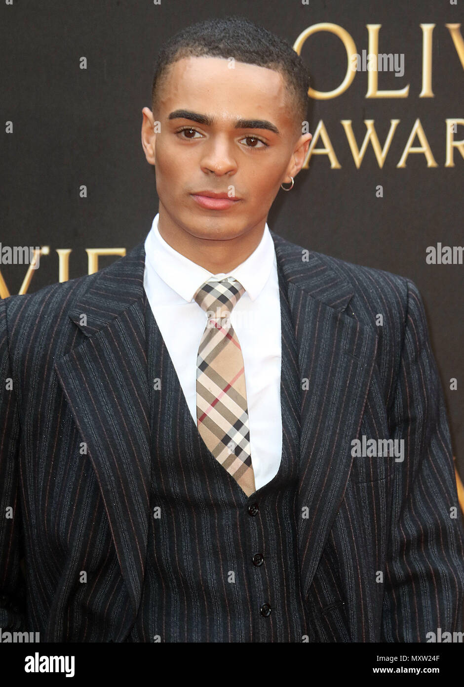 April 08, 2018 - Layton Williams attending The Olivier Awards With Mastercard, Royal Albert Hall in London, England, UK Stock Photo