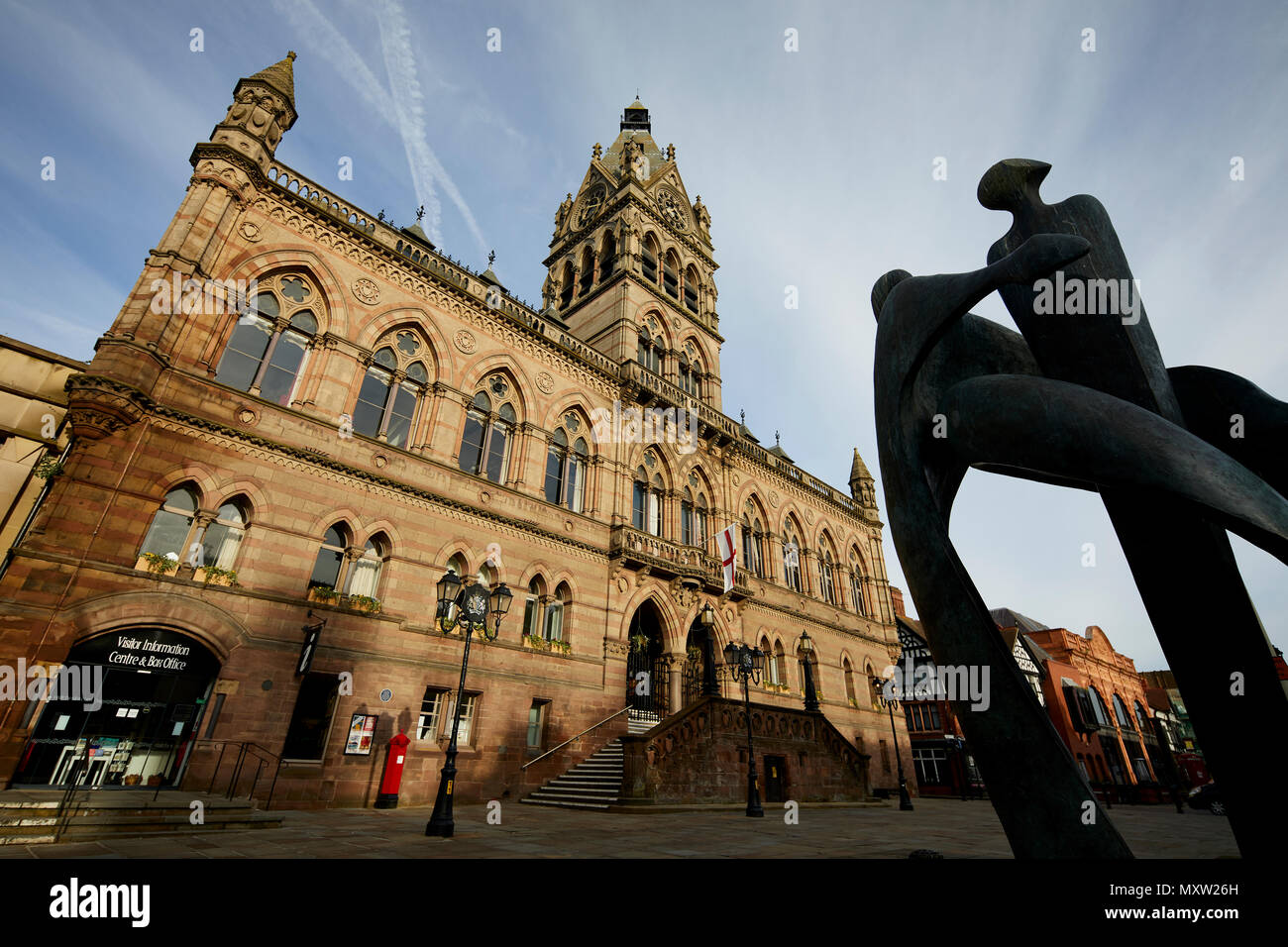 Landmark Gothic Revival Chester Town Hall Northgate Street city of