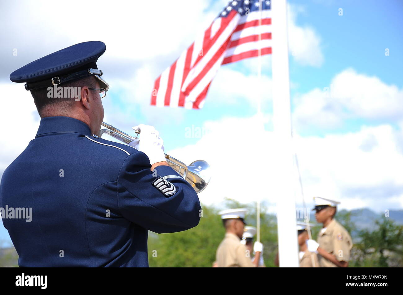 Tech. Sgt. Dave Diamond from the U.S. Air Force Band of the Pacific