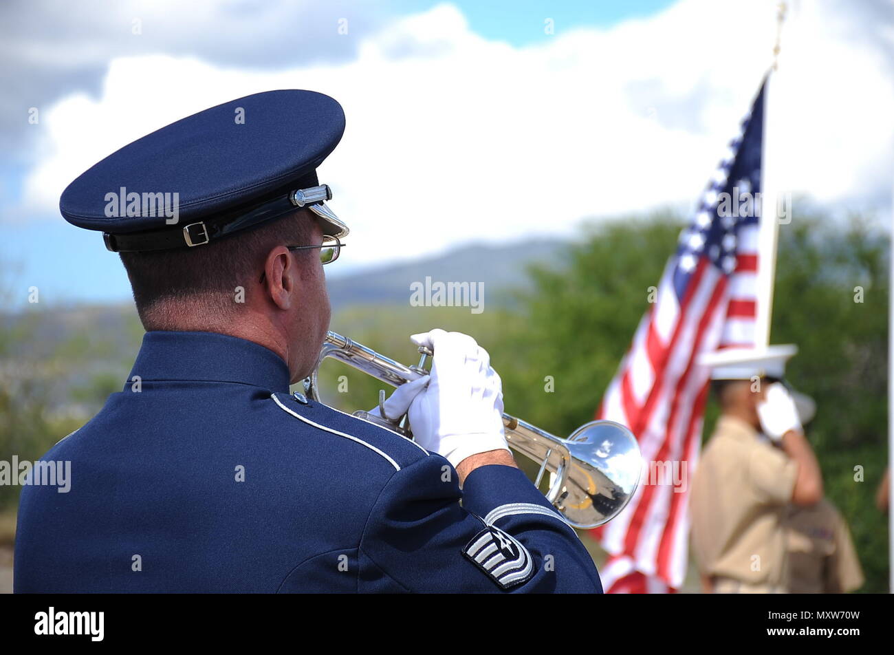 Tech. Sgt. Dave Diamond from the U.S. Air Force Band of the Pacific