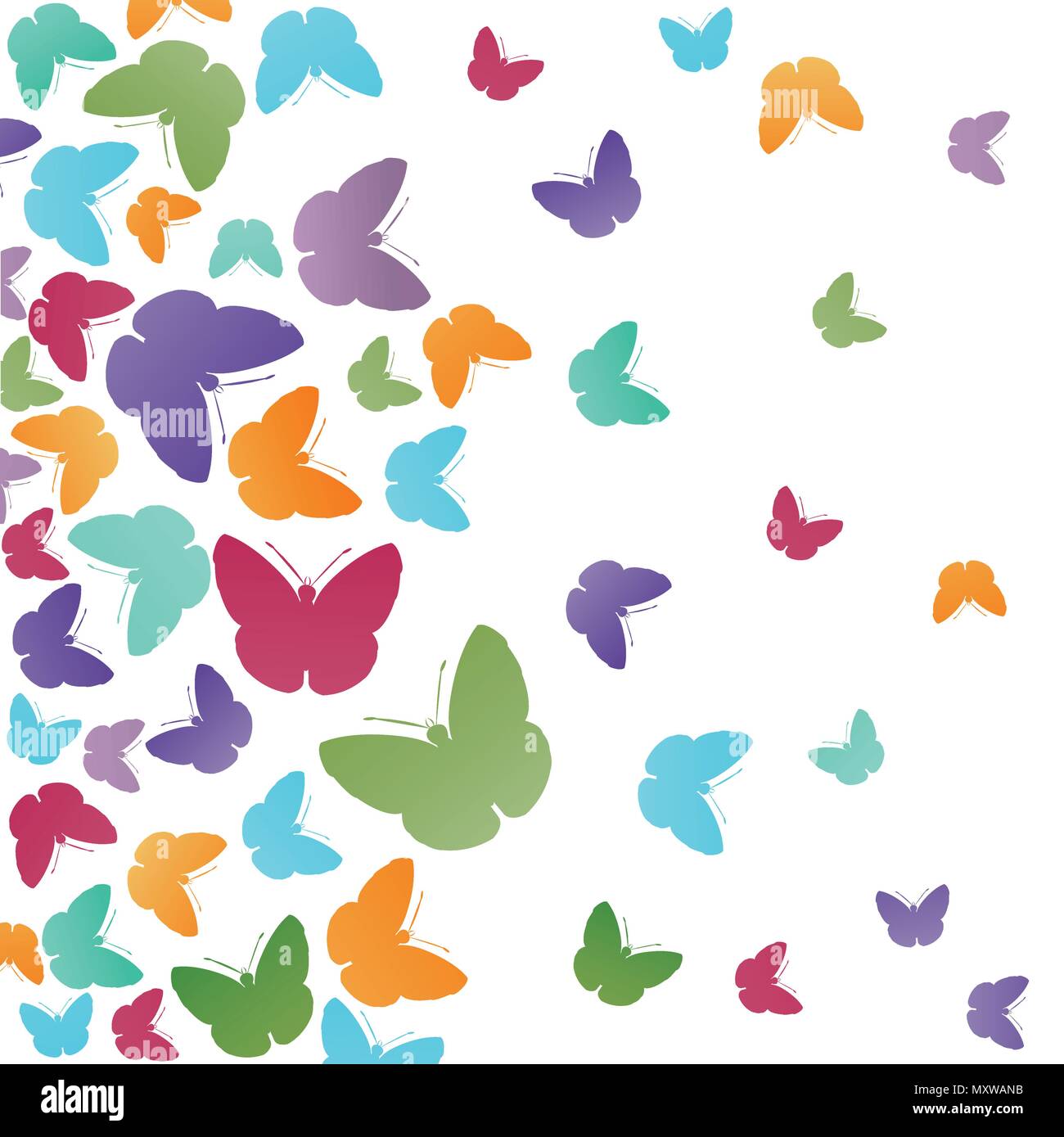 Butterfly, floral pattern Stock Vector Image & Art Alamy