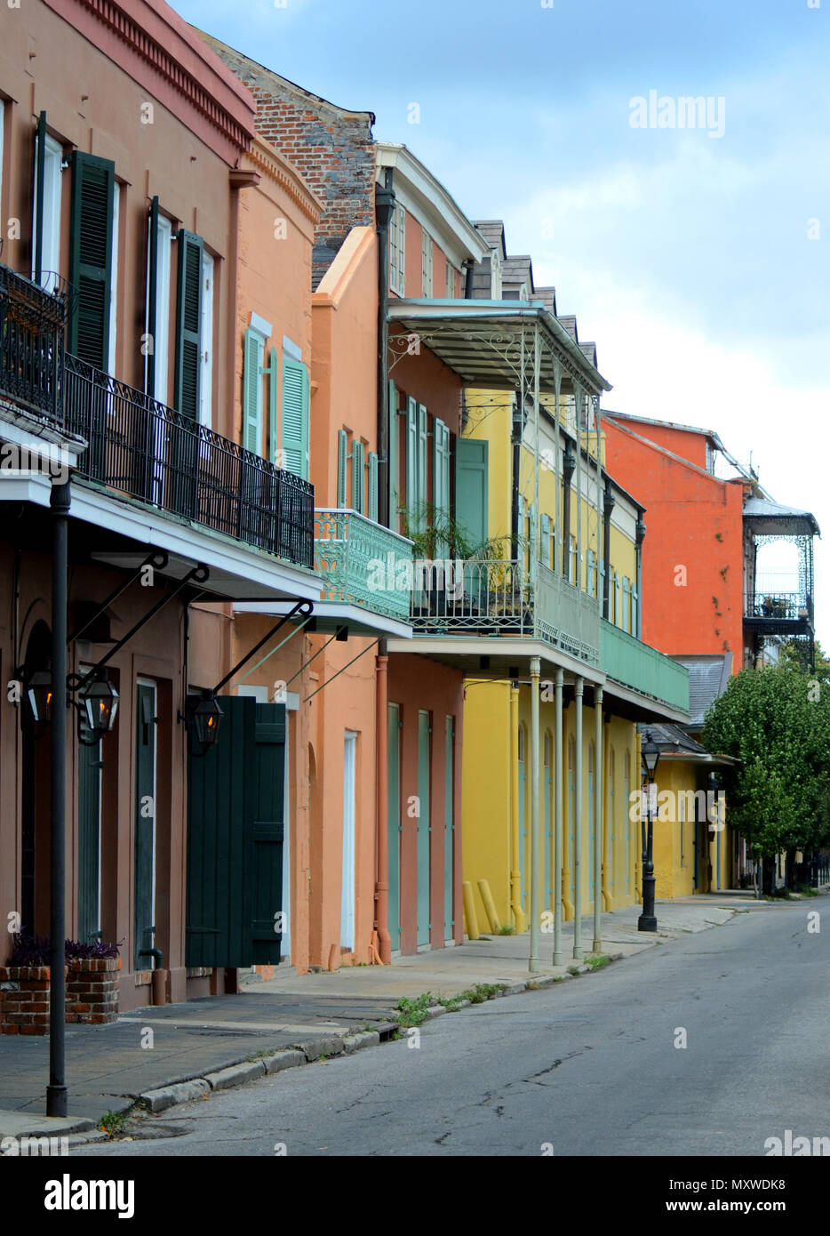 Various colors, textures and architecture around New Orleans, Louisiana Stock Photo