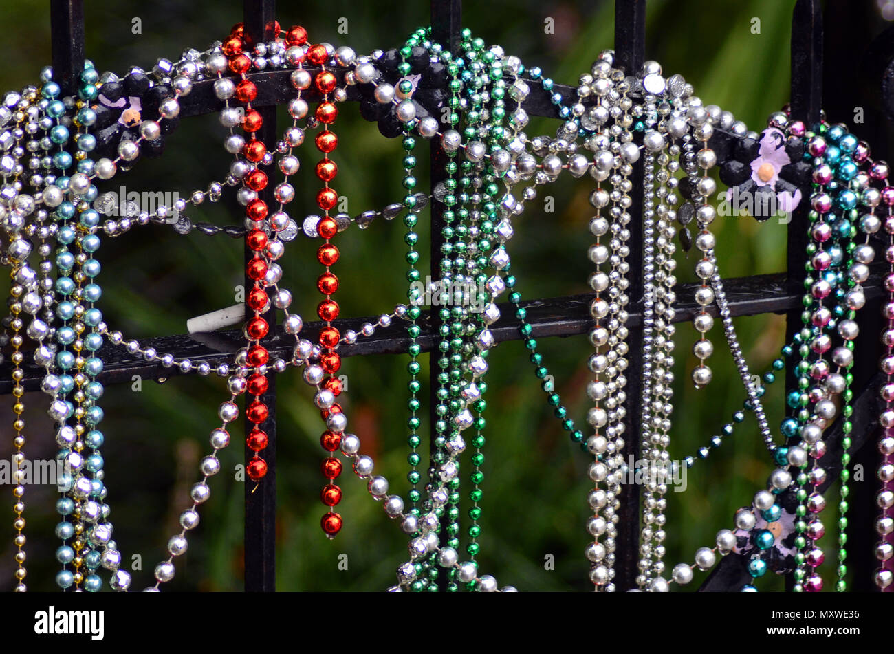 Various colors, textures and architecture around New Orleans, Louisiana Stock Photo