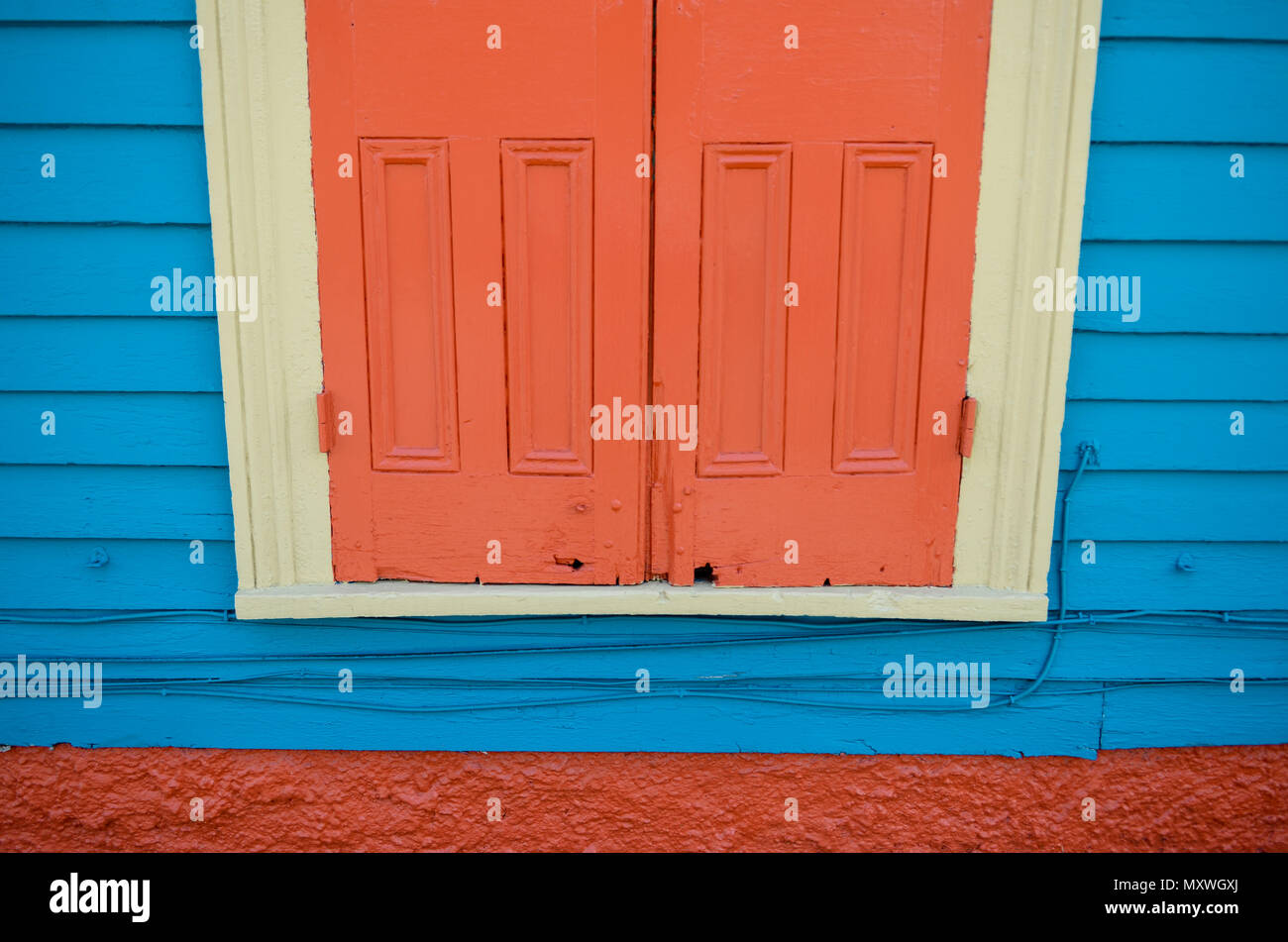 Various colors, textures and architecture around New Orleans, Louisiana Stock Photo