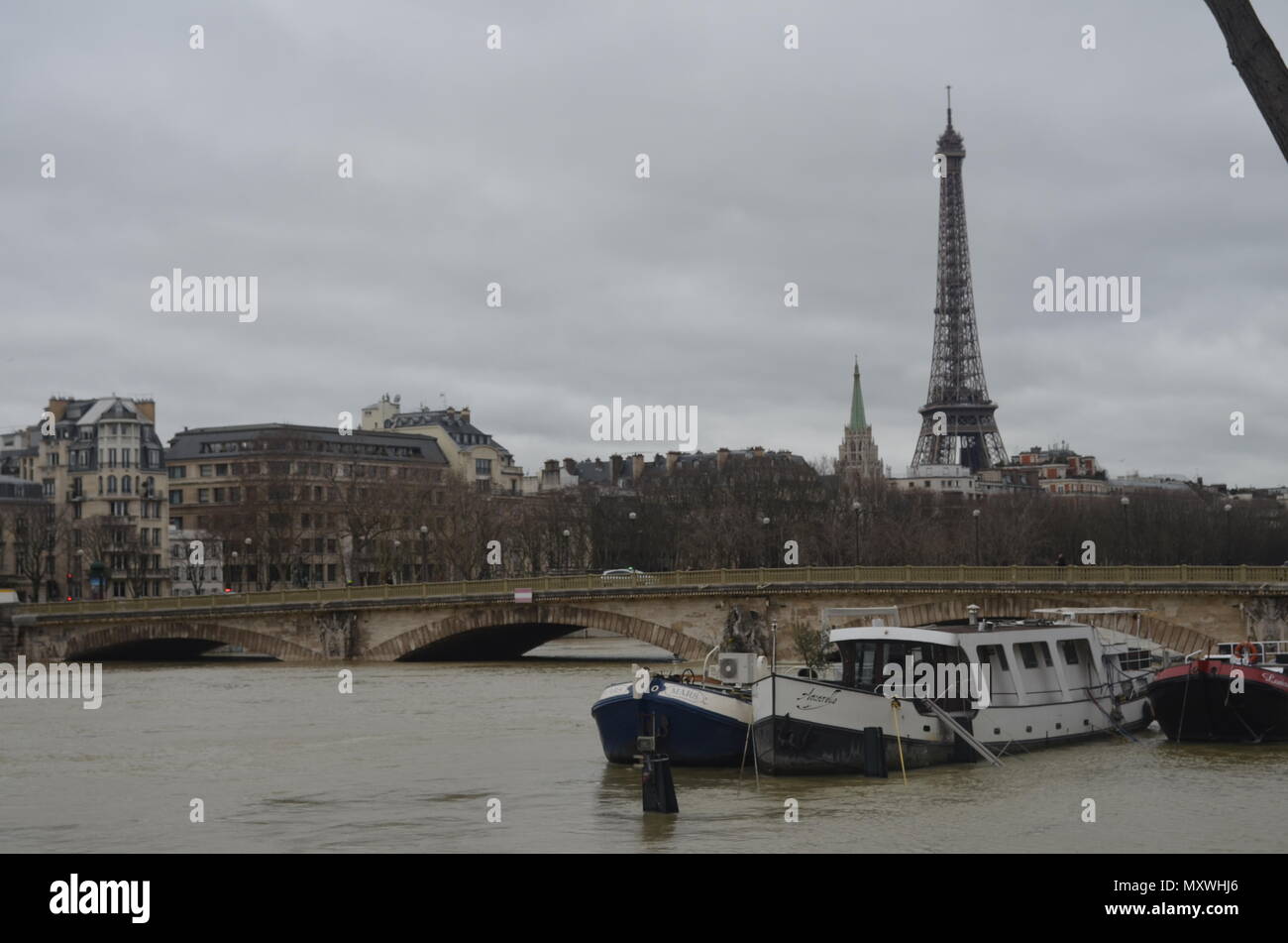 Paris River Stock Photo