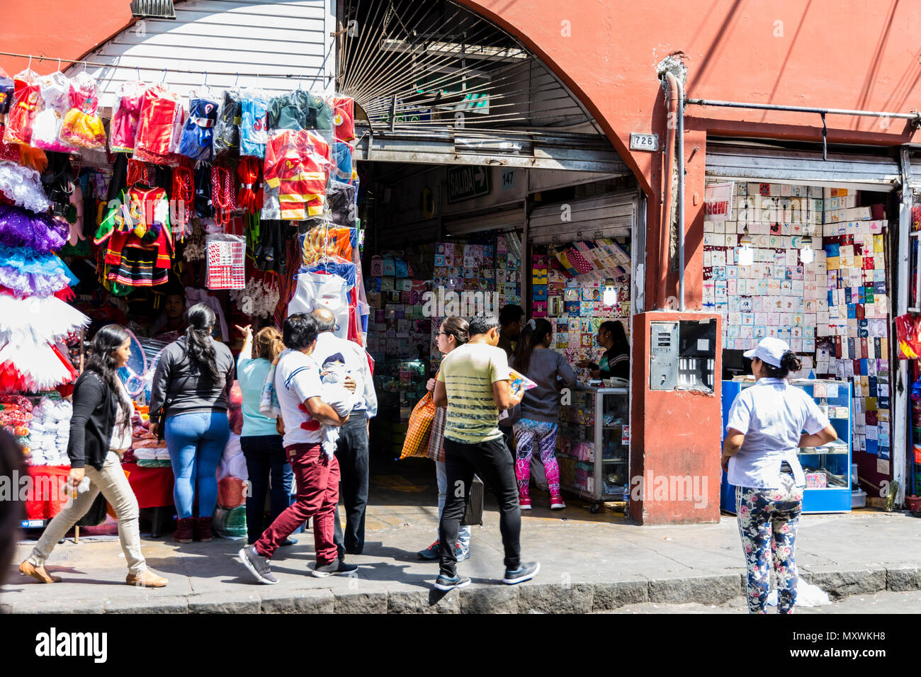 stores in the historic center of Lima Stock Photo - Alamy