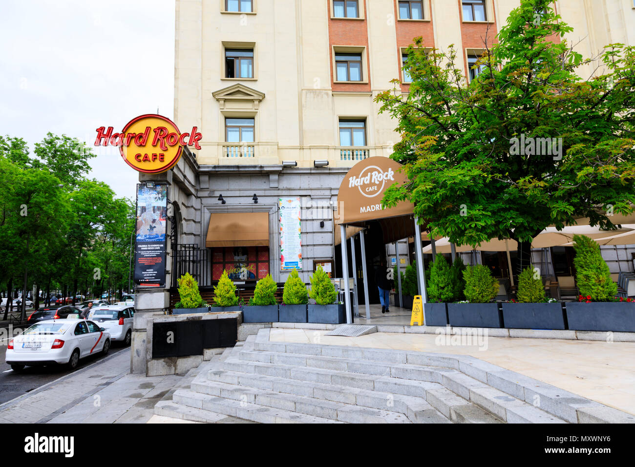 Hard Rock Cafe, Paseo de la Castellana, Madrid, Spain May 2018 Stock Photo