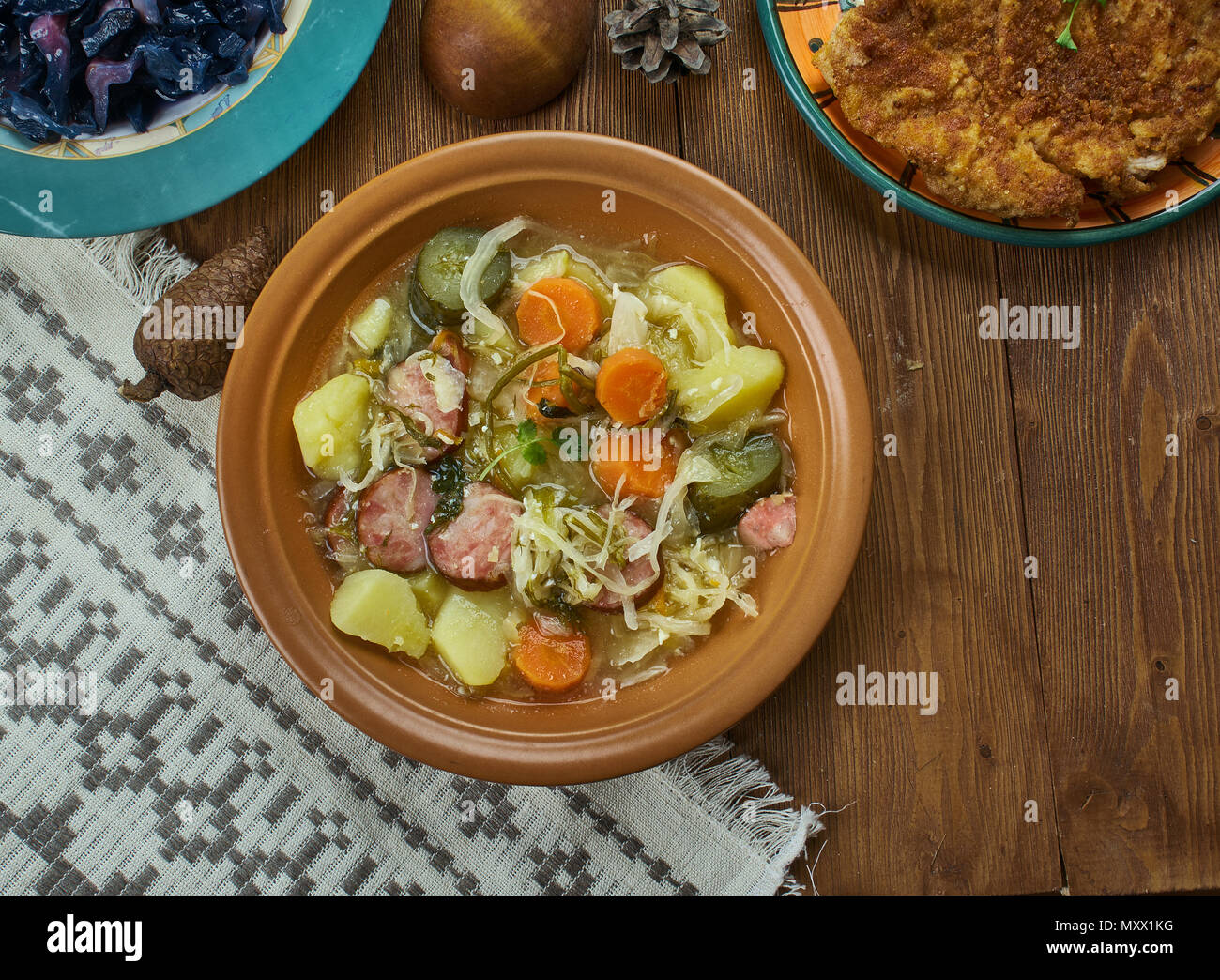 German cuisine ,Kohlsuppe ,Traditional Authentic Slow Cooked German