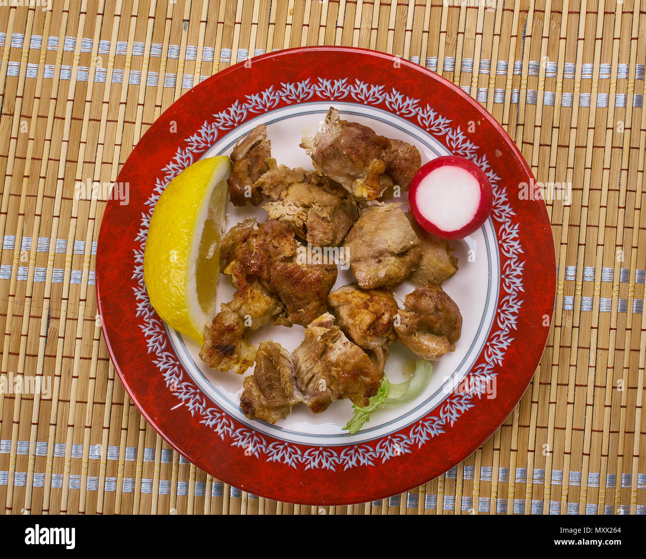 Lechon Asado Spain pork dish, roasted pig cooked over charcoal Stock Photo Alamy