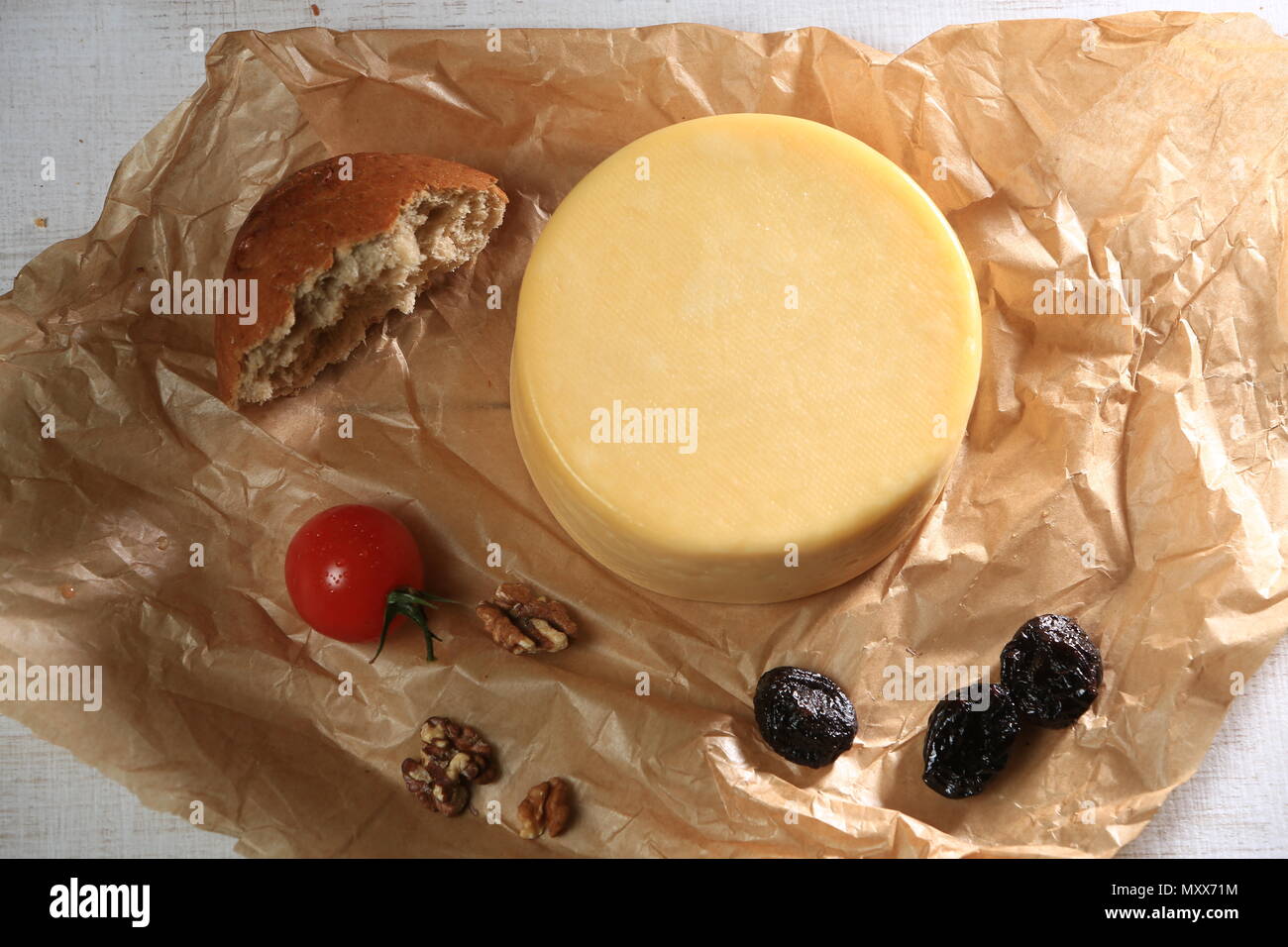 Different types of cheese slices Stock Photo Alamy