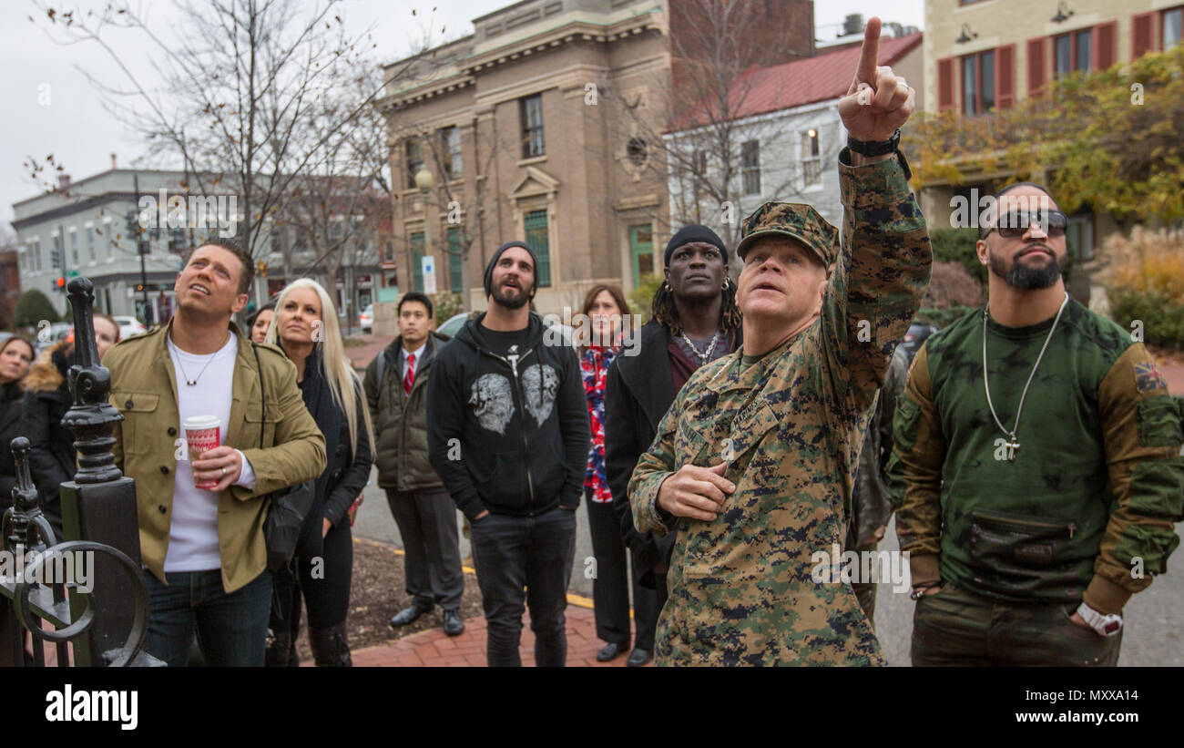 Commandant of the Marine Corps Gen. Robert B. Neller, right, speaks to ...
