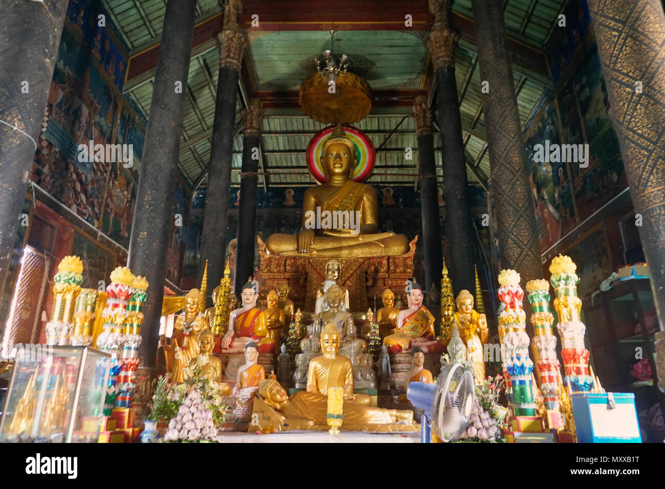 Saravoan Techo Pagoda, Phnom Penh, Cambodia Stock Photo
