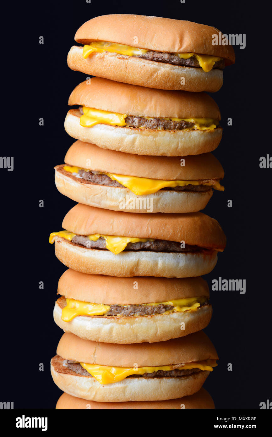 Burger Stack Stock Photo