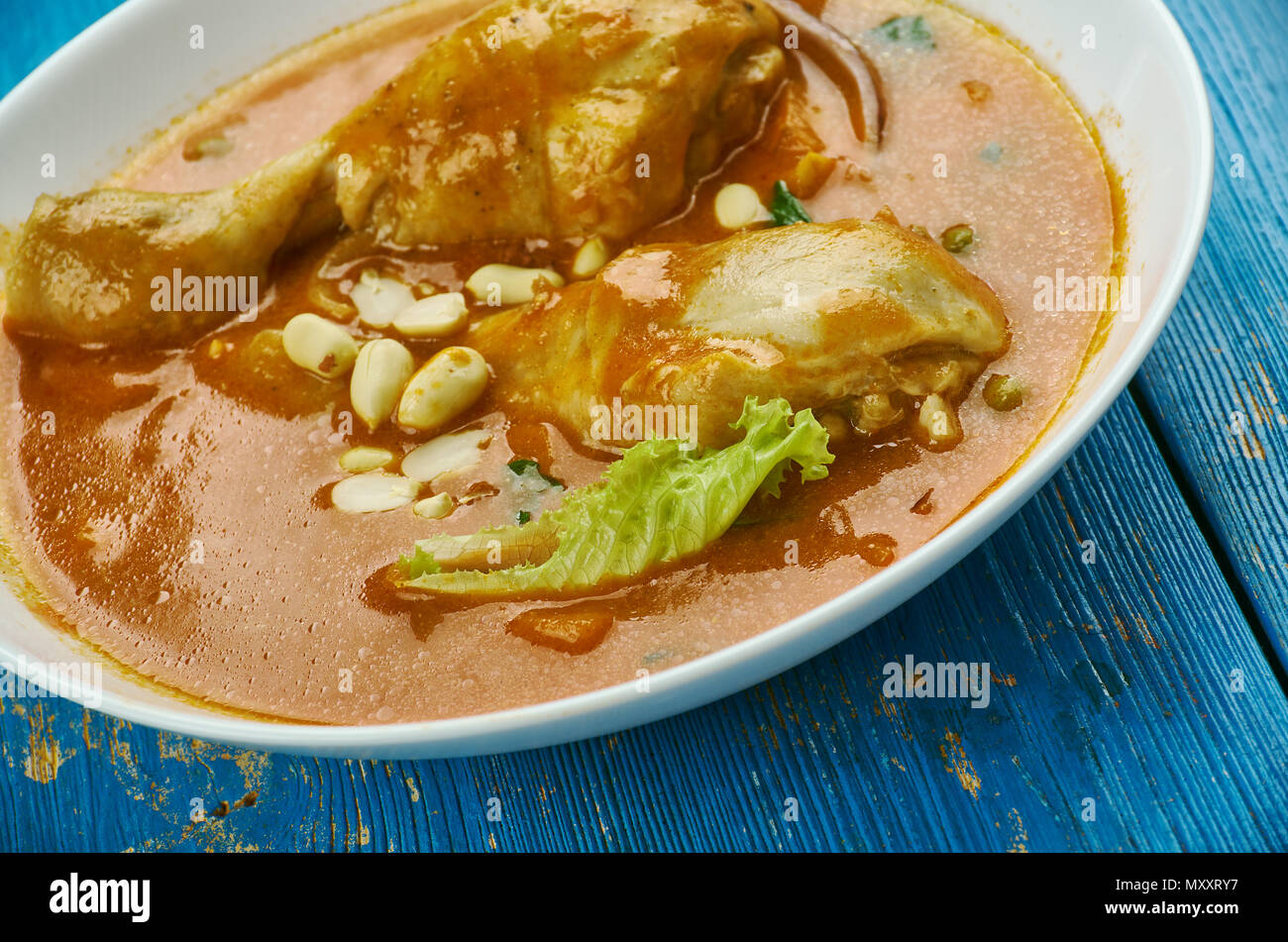 African Chicken Peanut Stew great for peanut butter lovers Stock Photo