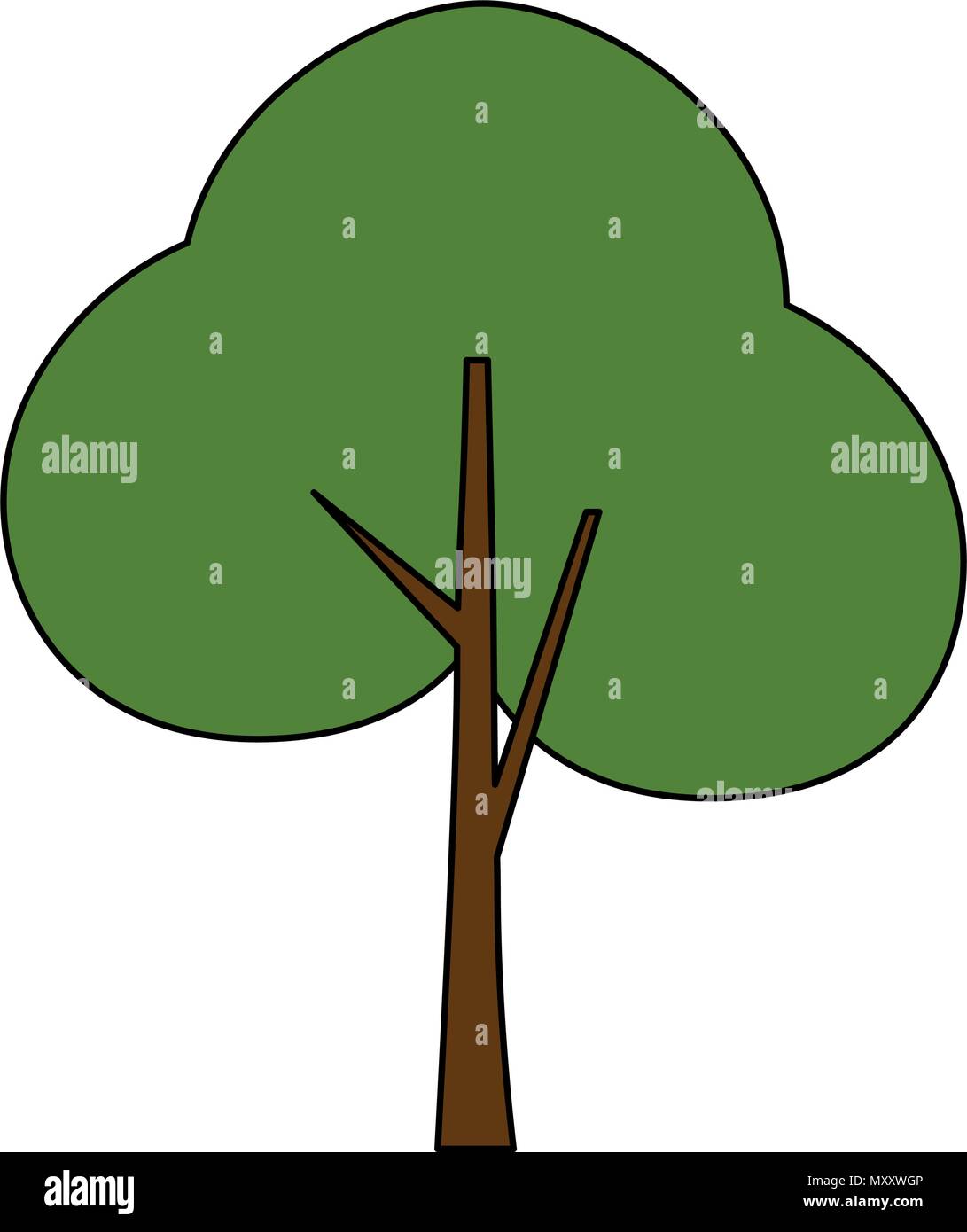 tree plant forest icon vector illustration design Stock Vector Image ...