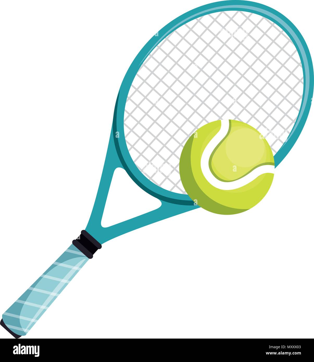 tennis racket and ball isolated icon Stock Vector Image & Art - Alamy
